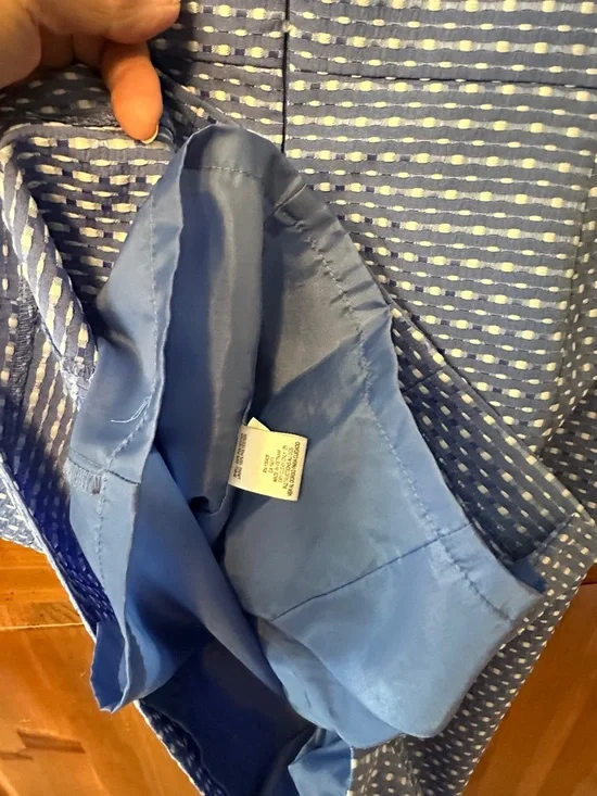 Chelsea Rose dress in colorful pattern with gold accents - 14 - Picture 7 of 7